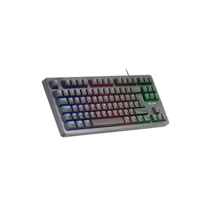 Mars Gaming - MK023, Teclado Gaming TKL, Tecnología Híbrida H-Mech, Iluminación FRGB Rainbow, Anti-ghosting, Compatibi - MK023ES MK023ES - 1