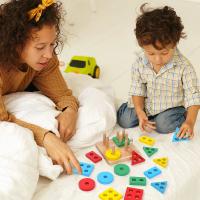 Juguetes De Madera Montessori Para Niños Categoría Montessori Juguetes Educativos Para Bebés Y Niños Pequeños Adecuado Para Preescolar Sorteo Y Coloreo De Formas Regalos Para Niños - details 10