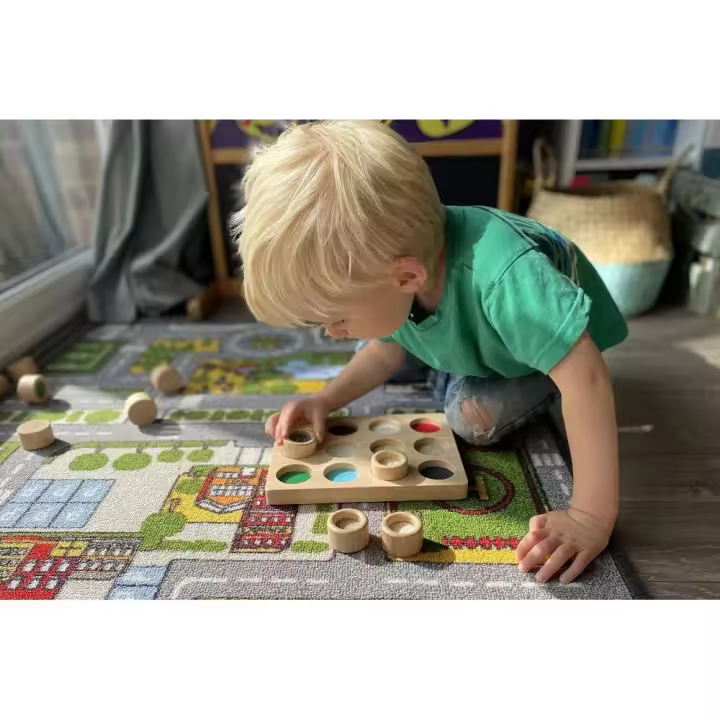 Tablero Montessori Tocar y combinar de madera Tickit - 1