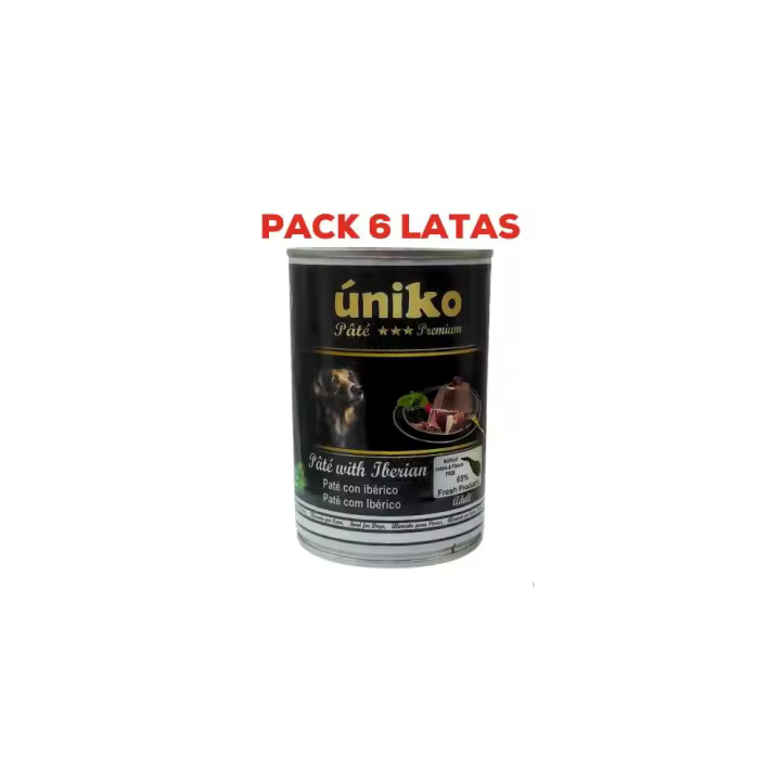 Úniko Pate Premium Jamón Ibérico Pack 6x400gr - 1