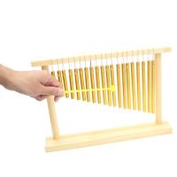 Acordeón De Viento De Madera Con Marco De Pie 20 Tonos Instrumento De Percusión Decorativo Con Palos Para Jardín Y Interiores Para Niños Y Adultos - details 6