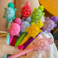 5/10Pcs Bolígrafos De Punto De Plástico Para Escritura Uso Escolar Y Oficina Tortuga Colorida Tamaño 1.0mm Estilo Joven - details 0