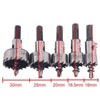 Juego De 5 Piezas De Broca De Tungsteno Con Punta De Carburo HSS Para Acero Inoxidable Aleación De Metal Madera Herramientas De Carpintería 16/18.5/20/25/30mm - details 2