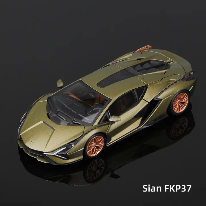 Bburago 1:25 Lamborghini Sian FKP 37 Coche Deportivo De Aleación Vehículos De Cera Coleccionables Juguetes Modelo Voiture Regalos - 1