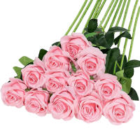 12pcs Arreglo De Rosas Artificiales Realistas Para Bodas Cumpleaños Y Más Decoración Floral Para El Hogar Y Arreglo De Flores - details 0