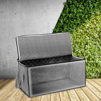 Large Capacity Clothes Storage Bag Non-Woven Foldable Quilt Storage Bag with Lids Zipper Wardrobe Clothing Organizer Sorting Box - details 8