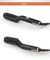 Cepillo Calentado Eléctrico Para Barba Kit De Peinado Rápido Para Hombres Control Digital Temperatura Máxima 200 °C Uso Seco Y Húmedo Conductor Térmico Diámetro 21-30 Mm Vida Útil Más De 50,000 Vezes - details 9