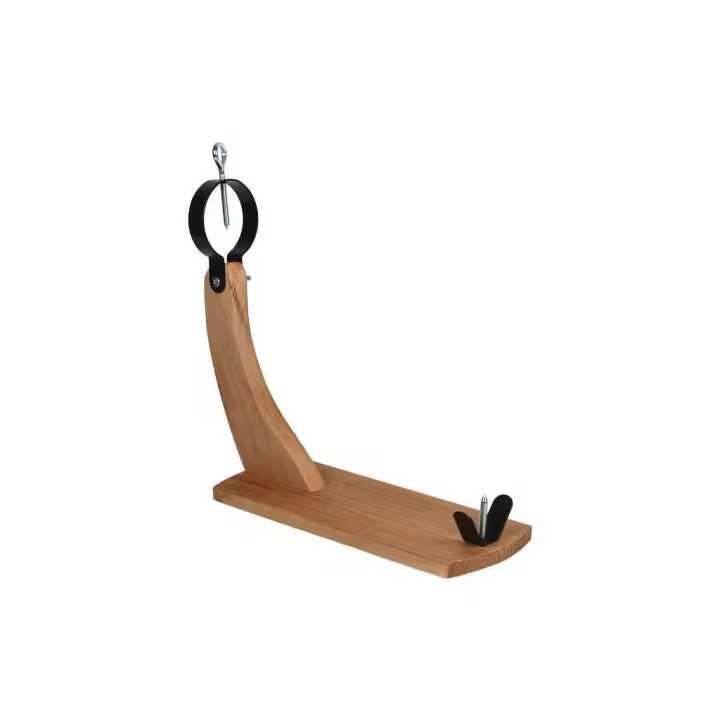 Cofan Soporte Jamonero Góndola Reserva Madera Herrajes Hierro Pintado - 1