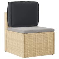 Cojín de Exterior vidaXL Negro Poliéster Medio Cojín de Silla - details 2