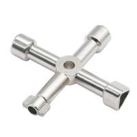 Llave Universal Triangular Multifuncional De Aleación Negra Y Plateada Para Train Elevador Armario Válvula HP037 - details 3