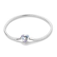 Pulsera De Plata 925 Para Mujer Con Cierre Original Y Cadena De Serpiente Adecuada Para Colgar Charm Brillo Zirconia Pulsera Clásica Para Fiestas - details 45