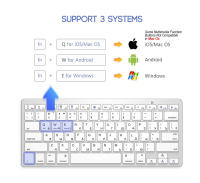Nilox NXKB01S Teclado Bluetooth Universal Qwerty  Español  Compatible con Windows, Android, iOS, Color Plata - details 0