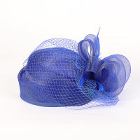 Sombrero De Fiesta Elegante En Rojo Sinamay Para Mujer Con Pluma Y Velo Para Boda Iglesia Cóctel Té Sombrero Derby Formal - details 17