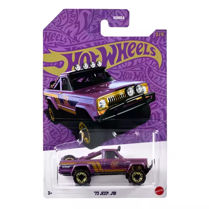 Hot Wheels 1:64 Purple & Gold 2025 (57th Anniversary Purple & Gold Series) '73 Jeep J10 3/6 - 1