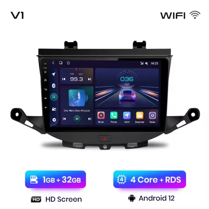 Junsun Android 13 inalámbrico CarPlay Android Auto Radio para Opel Astra K 2015 2016 2017 2018 2019  coche Multimedia navegación GPS autorradio - 1