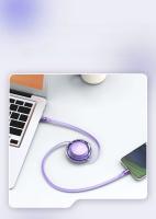 Cable Retráctil PD 100W USB C a Tipo C De Elough Cargador Rápido Para iPhone 15 MacBook Huawei Laptop Cable Tipo C De Datos Correa - details 14