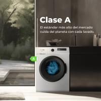 Lavadora 7 kg clase A carga frontal EVVO Terra 7, 1200 rpm, Motor Inverter, 15 programas, Lavado Rápido 15', Inicio diferido - details 0