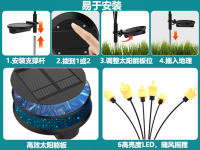 Luces solares 2024, luces de vela de Halloween, luces de jardín de regalo de Navidad, luces LED oscilantes - details 4