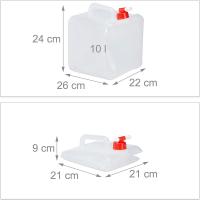 Bid de Agua plegable portátil de 10 L with Grifo, paquete de 2 - details 3