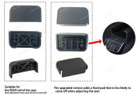 Tapa De Protección Para Ranura De Asiento Trasero Para Tesla Model 3 Model Y Cubierta De Goma Suave Accesorios De Función Para Interior Del Coche - details 0