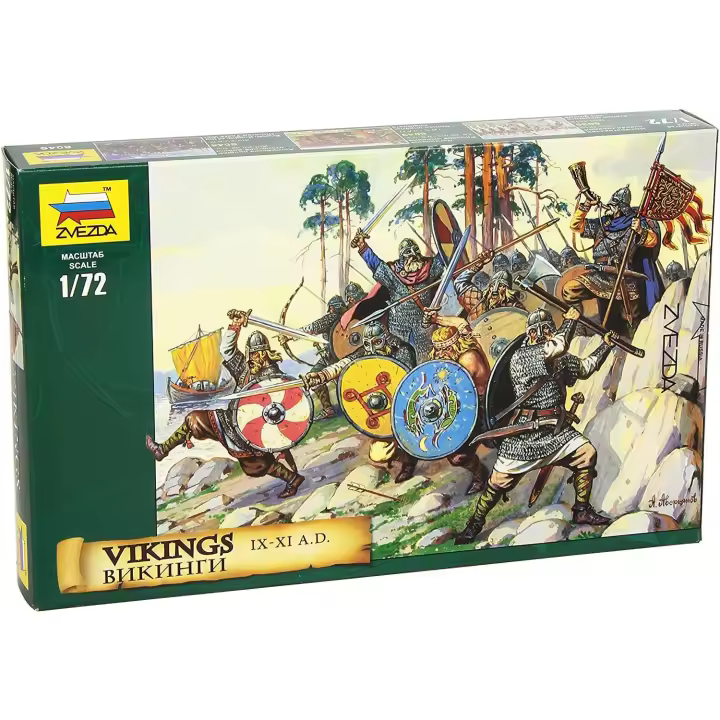 Zvezda 8046 - Figuras Soldados Vikingos - Escala 1:72 - 1