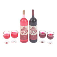 Juego De 3 Piezas Miniatura De Botella De Vino Y Vaso Para Muñecas Casa De Muñecas Decoración De Escritorio Juguete Educativo Para Niños - details 2