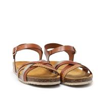 TINA KIZ 12292 Sandalias Anatómicas mujer  SANDALIA TIRAS COMBI CUERO SHARK BEIG - details 0