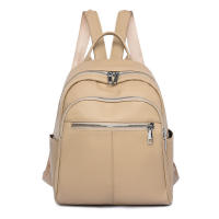 Mochila de viaje urbana sencilla de PU para mujer - details 1