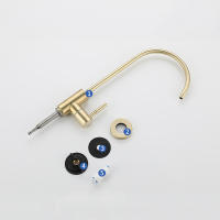 Grifo De Cocina Directo Para Beber Agua Purificada Acero Inoxidable Resistente a La Osmosis Montaje En Mesa Un Solo Manillar - details 5