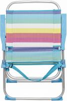 Arcoiris Sillas de Playa 5 Posiciones textileno, Silla de Playa Portátil, Plegable, Aluminio, Reclinable, para Llevar como Mochila, Silla de Exterior (2 Unidad, Rayas Multicolor) - details 2