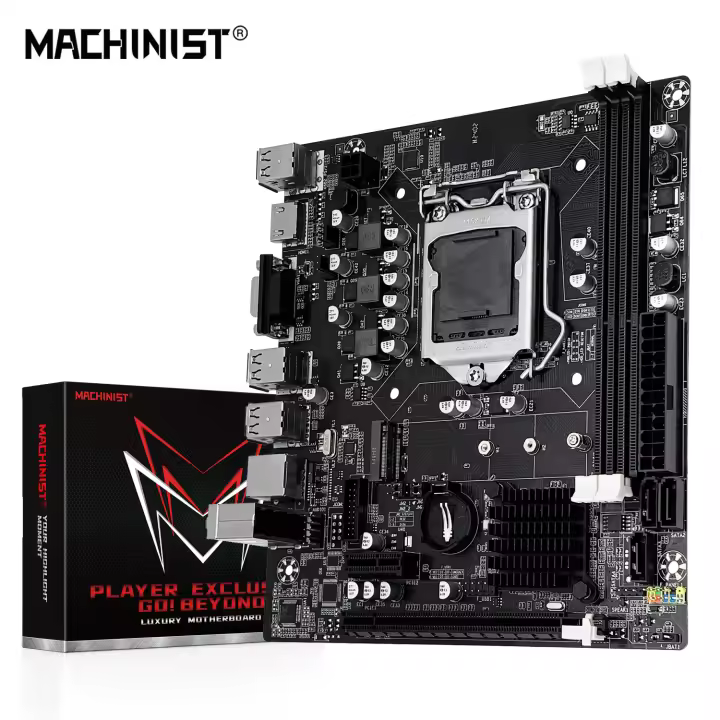 Placa Base MACHINIST H61 LGA 1155 DDR3 Compatible Con CPUs Intel Core 2da Y 3ra Generación Soporta M.2 NVME SDD Para Desktop - 1