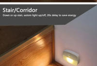 4pcs Luz Nocturna LED Sensor De Movimiento Sin Cable Con Pilas AAA Para Dormitorio Escaleras Armario Pasillo Cocina Luz De Noche Rectangular - details 5