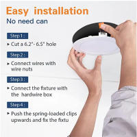 Tuya Inteligente Iluminación Recubierta De 6 Pulgadas Control Con APP Smart Life 12W Alta Brillo Cambio De Color RGBCW Dimmer Downlight - details 4