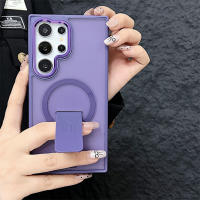 Funda De Teléfono Magnética De Lujo Mate Y Transparente Para Samsung Galaxy S24 S23 Ultra plus Compatible Con Magsafe Carga Inalámbrica Soporte Trasero Resistente a Arañazos Y Huellas Con Soporte Y Almohadilla Antideslizante - details 9