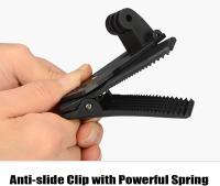 Madrid Gadget Store - Pinza Giratoria 360º Rotatorio Mochila Clip Grip Arm de Montaje Compatible con GoPro Go Pro Hero13 Hero 13 12 11 10 9 8 7 6 5 4 3+ Session, 3+, 3, 2, 1, Hero (2018), Fusion Xiaomi YI, SJCAM, AKASO, Campark, Apeman, Insta360 X3 - details 2