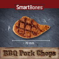 SmartBones® BBQ PORK CHOPS 8 unidades, sin cuero crudo convencen por su combinación irresistible de sabor a barbacoa y sabrosa carne de cerdo y vienen en un producto masticable con forma de auténtica chuleta. - details 1