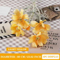1PC Flor De Seda Artificial Camomila Daisy Para Decoración De Hogar Fiesta Boda Habitación Uflower Estilo Rama De Flores - details 11
