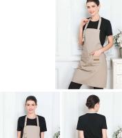Nueva Moda Del Delantal De Cocina Para Mujer Y Hombre Chef Trabajo Delantal Para Barbacoa Restaurante Bar Tienda Salones De Belleza Estudios Uniforme - details 11