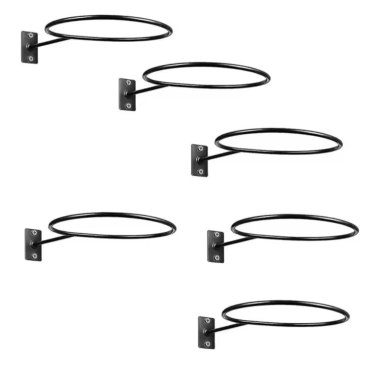 6 Pack de montaje en pantalla Bola de almacenamiento de bola de rack titular de bola para el fútbol Voleibol fútbol [XH] - 1