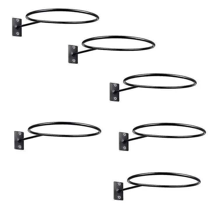 6 Pack de montaje en pared bola Bola de almacenamiento de bola de rack titular de bola para baloncesto fútbol voleibol fútbol [XH] - 1