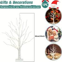 Lámpara De Árbol De Birka Con 24 LEDS Luz Twinkling USB Para Decoración De Exterior Y Dormitorio Luz Nocturna Festiva - details 2