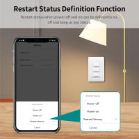 Interruptor Inteligente WiFi Tuya Botón Empuñadura Control Remoto Por App Compatible Con Alexa Y Google Home 110-240V 1/2/3 Gang - details 5