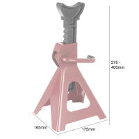 AREBOS Set de 2 Elevadores de Coche Gato de Caballete para coche taller 3000kg - details 5