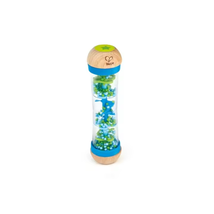 Hape Sonajero y Juego Sensorial - Palo de Lluvia | Estimula los Sentidos con Vibrantes Cuentas - 1