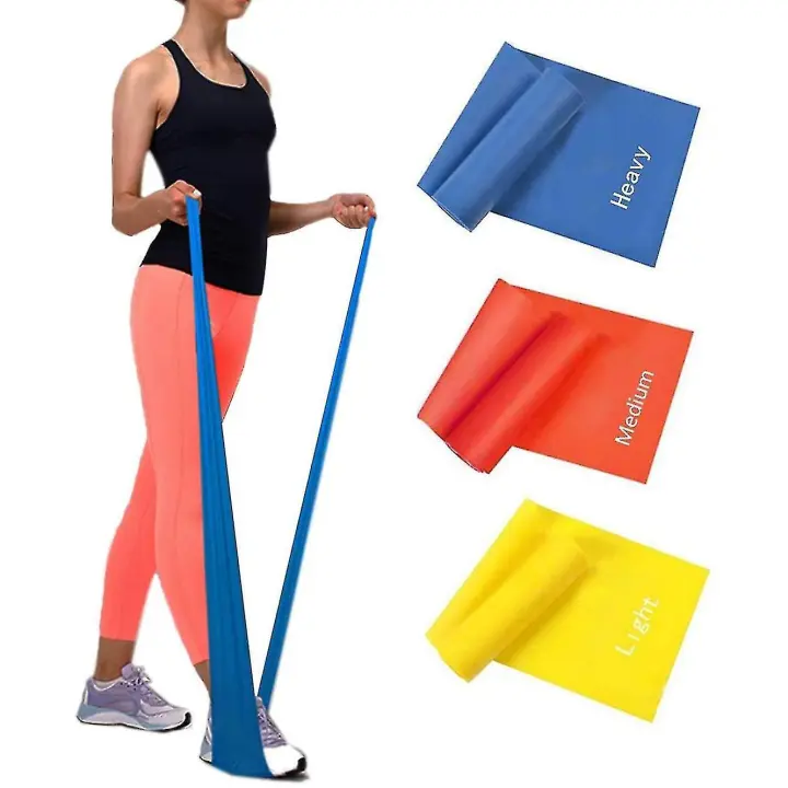 Bandas de fitness, Juego de 3, 150X15 cm para fitness, Rehabilitación, Gimnasia y fisioterapia - 1