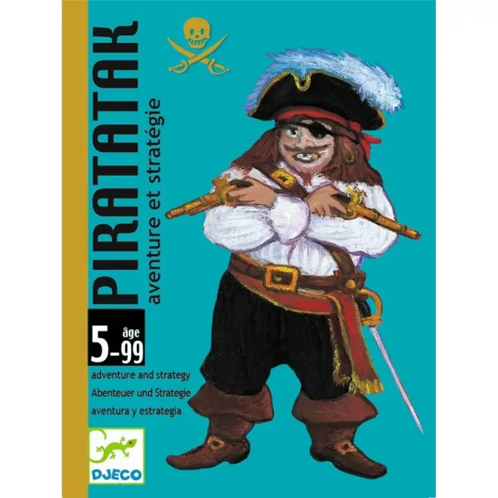 MARCA DJECO JUEGO DE CARTAS PIRATATAK. JUEGO DIVERTIDO DE ESTRATEGIA PARA TODA LA FAMILIA - 1