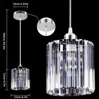 Lámpara Colgante Moderna Nórdica LED Para Restaurante Estudio Bar Single Head Cristal K9 Cromado Lujo Creativo Decoración Hogar - details 1