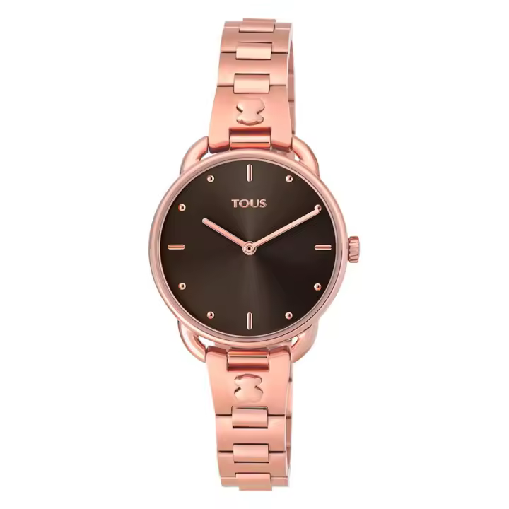 Reloj Tous ORIGINAL Let rosado esfera negra con garantía y packaging oficiales de la firma - 1