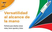 BIC 4 colores Mini Bolígrafo Retráctil punta media (1,0 mm) – Blíster de 2 Unidades. - details 0