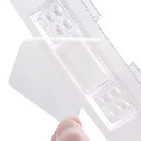 Soporte Adhesivo Para Estante 1PC Pegatinas Para Cocina Dormitorio Armario Soporte De Clip Para Muro Adhesivo Bracket Holder - details 11